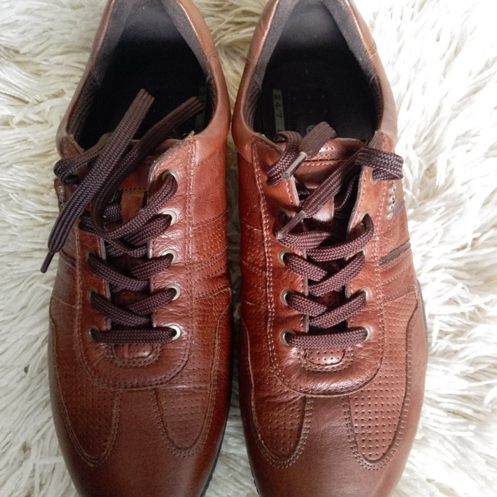 ECCO TECH, Men shoes, Brown leather , 9 US. - Picture 2 of 7